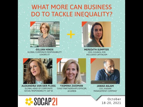 SOCAP21 - What More Can Business Do to Tackle Social Inequality?