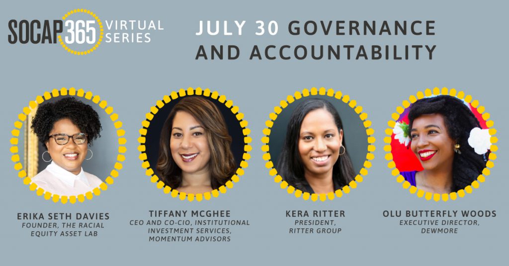 SOCAP 365 Virtual Series  |  Governance & Accountability