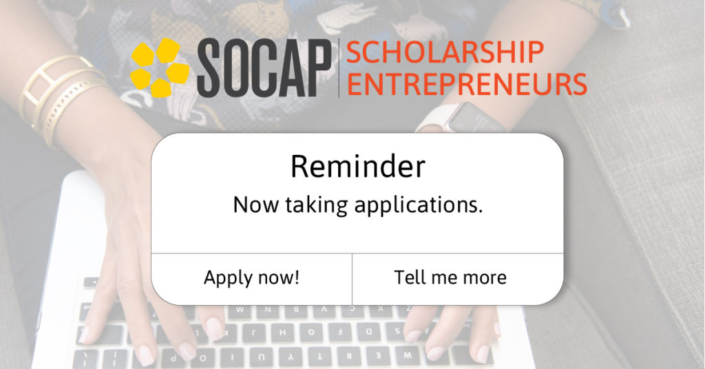 Apply to Come to SOCAP21 Virtual as a Scholarship Entrepreneur!