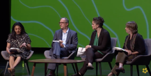 panelists discuss investing to combat climate change
