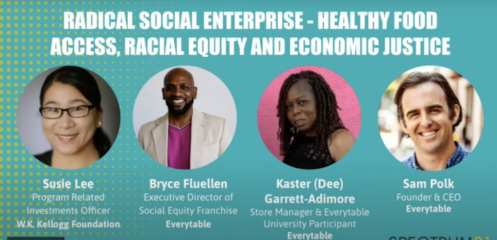 Radical Social Enterprise: Healthy Food Access, Racial Equity and Economic Justice, a SPECTRUM21 Session