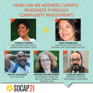 SOCAP21: How can we address climate readiness through community investement?