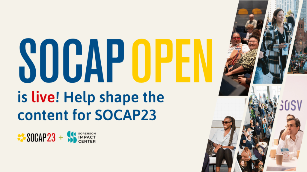 Submit SOCAP Open Session website banner graphic