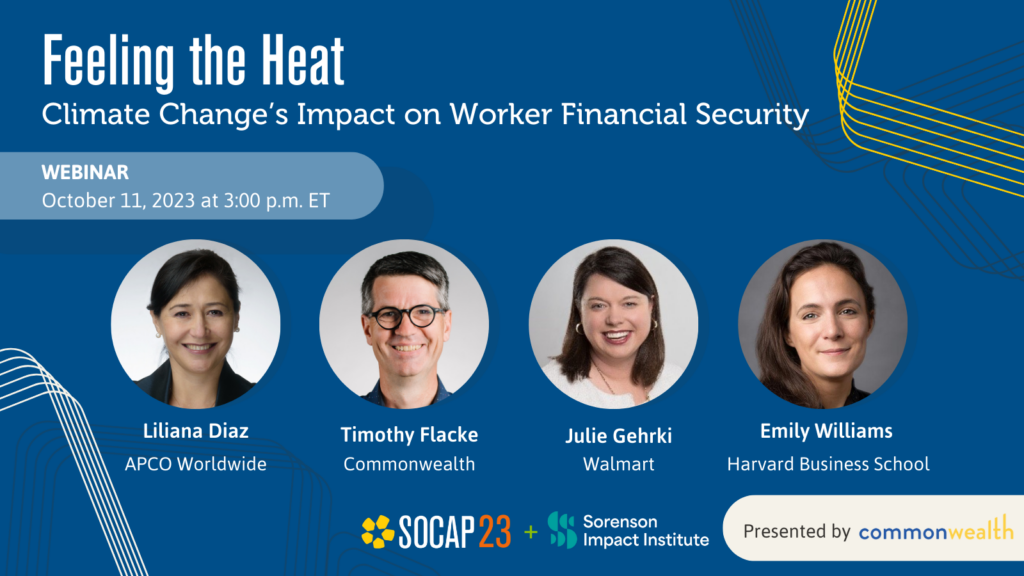 Webinar Registration — Feeling the Heat: Climate Change’s Impact on Worker Financial Security
