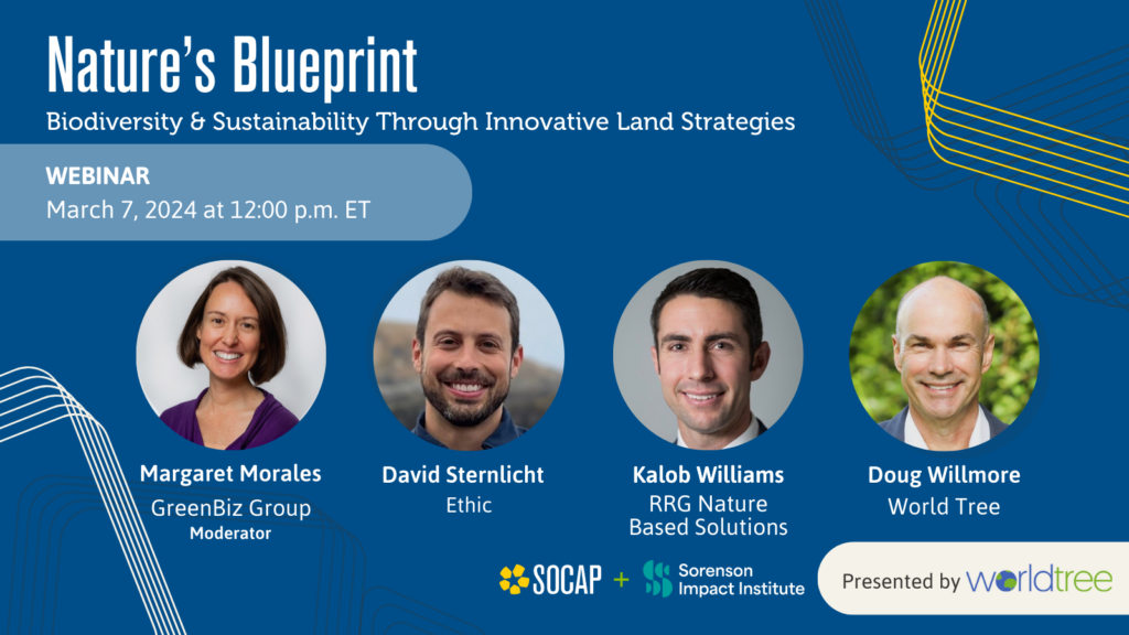 Webinar Registration — Nature's Blueprint: Biodiversity & Sustainability Through Innovative Land Strategies