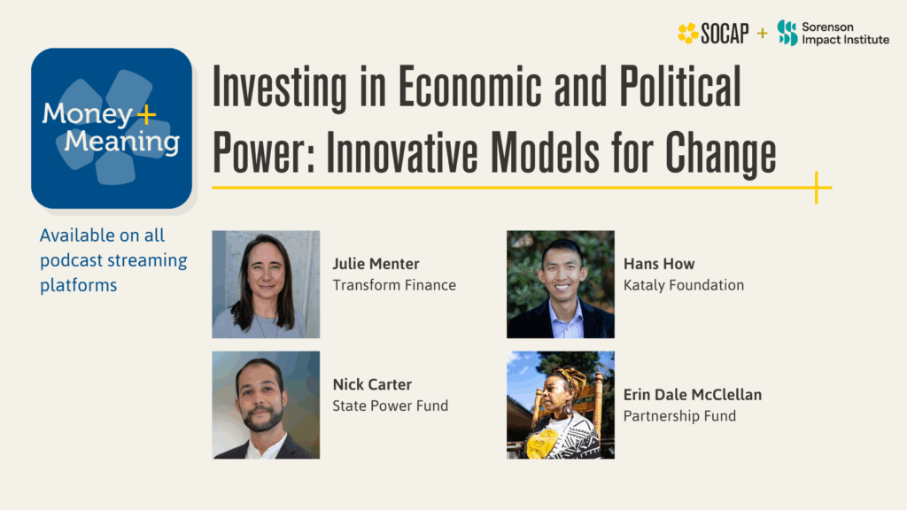 Investing in Economic and Political Power: Innovative Models for Change