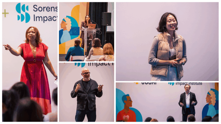 collage of photos from SOCAP25 Brief and Bold Lightning Talk presentations