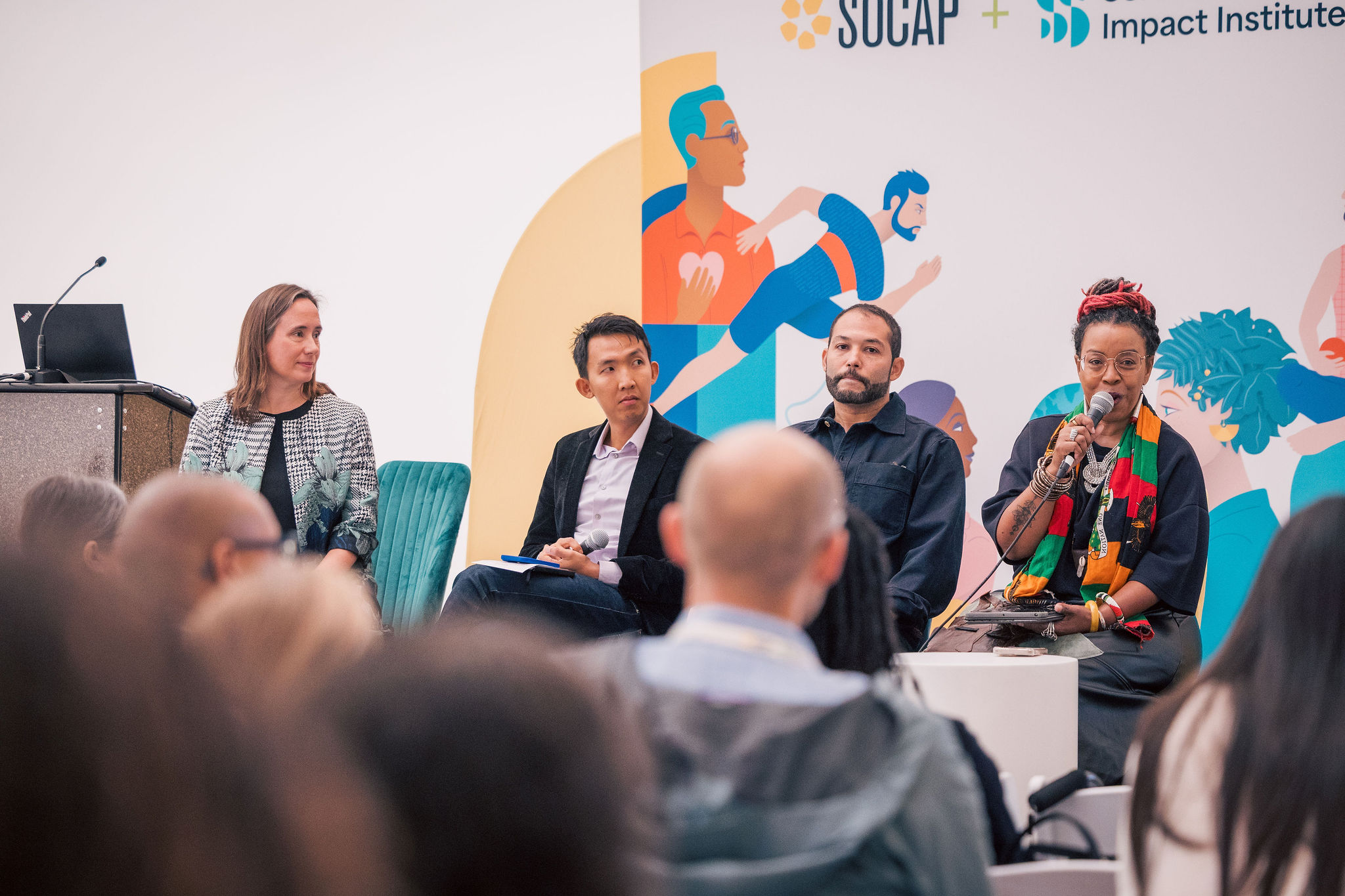 photo of the panel Investing in Economic and Political Power at SOCAP25