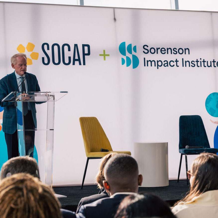 SOCAP25 Jim Sorenson on stage in front of a crowd