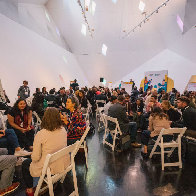 SOCAP attendees workshopping during a session at SOCAP25